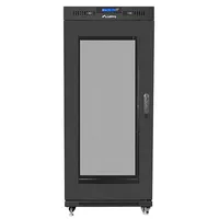 Lanberg Installation cabinet rack 19 27U 600X800 black, perforated door lcd Flat pack
