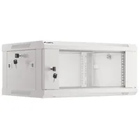 Lanberg Rack Cabinet 19 Wall-Mount 4U/600X450 Flat Pack V2 Grey