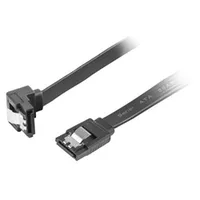 Lanberg Sata Data Iii 6Gb/S F/F Cable 50Cm Angled Metal Clips Black