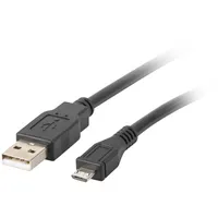 Lanberg Usb MicroM-Usb-AM 2.0 Cable 0.3M Black