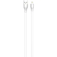 Ldnio Cable Usb to Lightning  Ls553, 2.1A, 2M White
