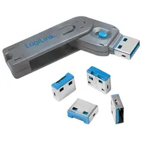 Logilink Usb port blocker 1Xkey 4X locks
