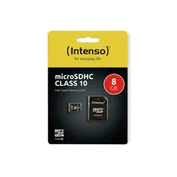 Microsdhc 8Gb Intenso  Adapter Cl10 Blister