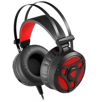 Natec Genesis Neon 360 Gaming Headphones With Microphone / Led Vibration Black-Red