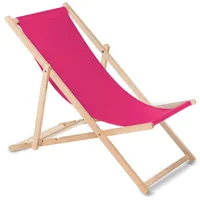 No name Wooden chair made of quality beech wood with three adjustable backrest positions Colour pink Greenblue Gb183
