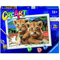 Ravensburger Polska Creart coloring book for children Little lion cubs
