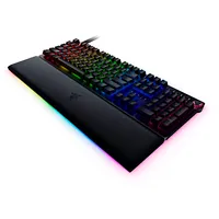 Razer Huntsman V2 Optical Gaming Keyboard keyboard Chroma Rgb customizable backlighting with 16.8 million color options Underglow lighting Magnetic plush leatherette wrist rest Multi-F