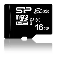 Silicon Power Micro Sdcard 16Gb Uhs-1 Elite/Cl.10 W/Adap Sp016Gbsthbu1V10Sp