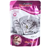 Super Benek Certech cat pouch with pieces of veal in sauce 100G
