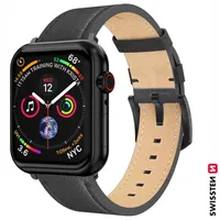 Swissten Leather Strap for Apple Watch 42 / 44 45 49Mm