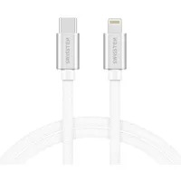 Swissten Textile Universal Quick Charge 3.1 Usb-C to Lightning Data and Charging Cable 1.2M