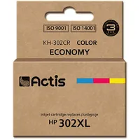 Actis Kh-302Cr color ink cartridge for Hp printer 302Xl F6U67Ae replacement
