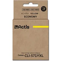 Actis yellow ink cartridge for Canon printer Cli-571Y replacement standard
