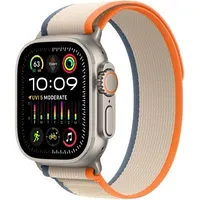 Apple Watch Ultra 2 Gps  Cellular, 49Mm Titanium Case with Orange/Beige Trail Loop - M/L
