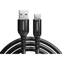 Axagon Data and charging Usb 2.0 cable length 1.5 m. 3A. Black braided.