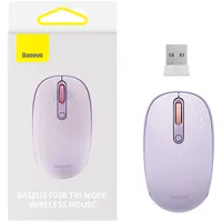 Baseus Wireless mouse  F01B Tri-Mode 2.4G Bt 5.0 1600 Dpi Purple
