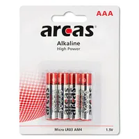 Battery Arcas Alkaline Micro Aaa 4 pieces