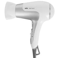 Braun Hair Dryer Satin 5 Hd 580 2500 W Number of temperature settings 3 Ionic function White/ silver