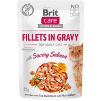 Brit Care Cat Fillets In Gravy Savory Salmon 85G

