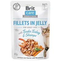 Brit Care Cat Fillets In Jelly Tender Turkey And Shrimps 85G
