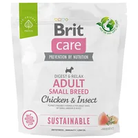 Brit Care Dog Sustainable Adult Small Breed Chicken  And Insect - dry dog food 1 kg
