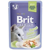 Brit Premium Trout Fillets in Jelly - wet cat food 85G
