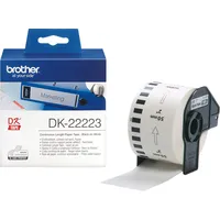 Brother Dk-22223 Velcro tape, paper, 50 mm x 30 m, black on white background Dk22223
