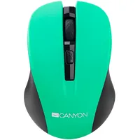 Canyon Mouse Cne-Cmsw1Wireless, Optical 800/1000/1200 dpi, 4 btn, Usb, power saving button, Green