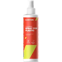 Canyon Plastic Cleaning Spray for external plastic and metal surfaces of computers, telephones, fax machines other office equipment, 250Ml, 58X58X195Mm, 0.277Kg