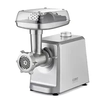 Caso Meat Mincer Fw 2500 Stainless Steel W Number of speeds 2 Throughput Kg/Min 2.5 3 stainless steel cutting plates mm, 5 mm and 8 Sausage filler, Cookie attachment with 4 moulds, Stuf