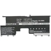 Coreparts Laptop Battery for Sony 36Wh  Li-Pol 7.5V 4740Mah Black,