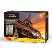 Cubicfun National Geographic 3D puzzle Paris Eiffel System 80 elementsbr
