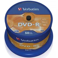 Dvd-R 4.7Gb Verbatim 16X 50Er Cakebox 43548