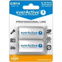 Everactive Rechargeable batteries  Ni-Mh R14 C 5000 mAh Professional Line
