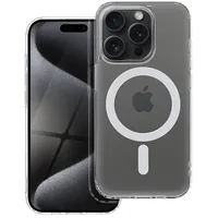 Frost Mag Cover case compatible with Magsafe for Iphone 15 Pro transparent