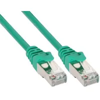 Fujtech Inline Cat5E F / Utp network cable, 1 m, green 72511G
