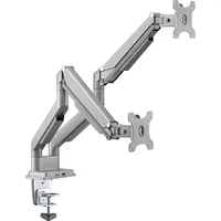 Inline Technology Double monitor arm for two screens, with gas spring, Usb 3.0, gray 23171S

