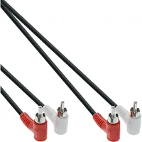 Intos Inline 2 x Rca male - cable with angle connectors, 1.2 m 89929
