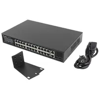 Lanberg Switch 24X 100Mb Poe/2X Combo Rack 19 Gigabit Ethernet 250W