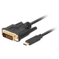 Lanberg Usb-CM-Dvi-D241M Cable 0.5M Black