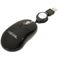 Logilink Mouse optical Usb Mini with retractable cable
