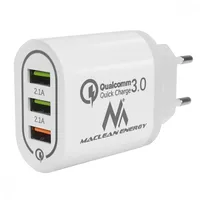 Maclean Universal 3Xusb quick charger  Mce479W

