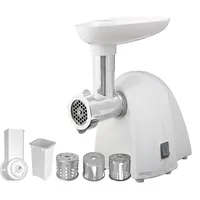 Meat mincer Camry Cr 4802 White 600-1500 W Number of speeds 1 Middle size sieve, mince poppy plunger, sausage filler, vegatable attachment.