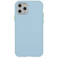 Mocco Soft Cream Silicone Back Case for Apple iPhone 12 / Pro Blue