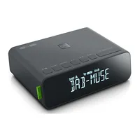 Muse Dab/Fm Rds Radio M-175 Dbi Alarm function Aux in Black