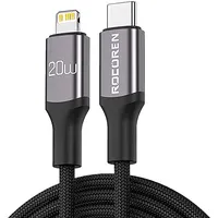 Rocoren Fast Charging cable  Usb-C to Lightning Retro Series 2M Grey

