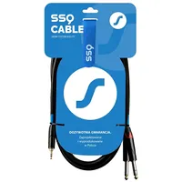 Sound Station Quality Ssq Mijm2 - Cable Jack Stereo 3,5 mm 2X Mono 6,3 3 m
