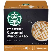 Starbucks Coffee capsules for Caramel Macchiato, Dolce Gusto machines, 12 caps.
