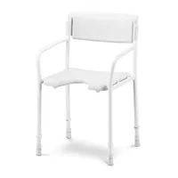 A-Lan Shower stool with indentation and backrest
