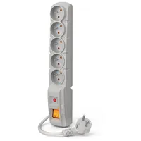 Acar Surge Protector F5 1.5M 5X French Outlets Grey